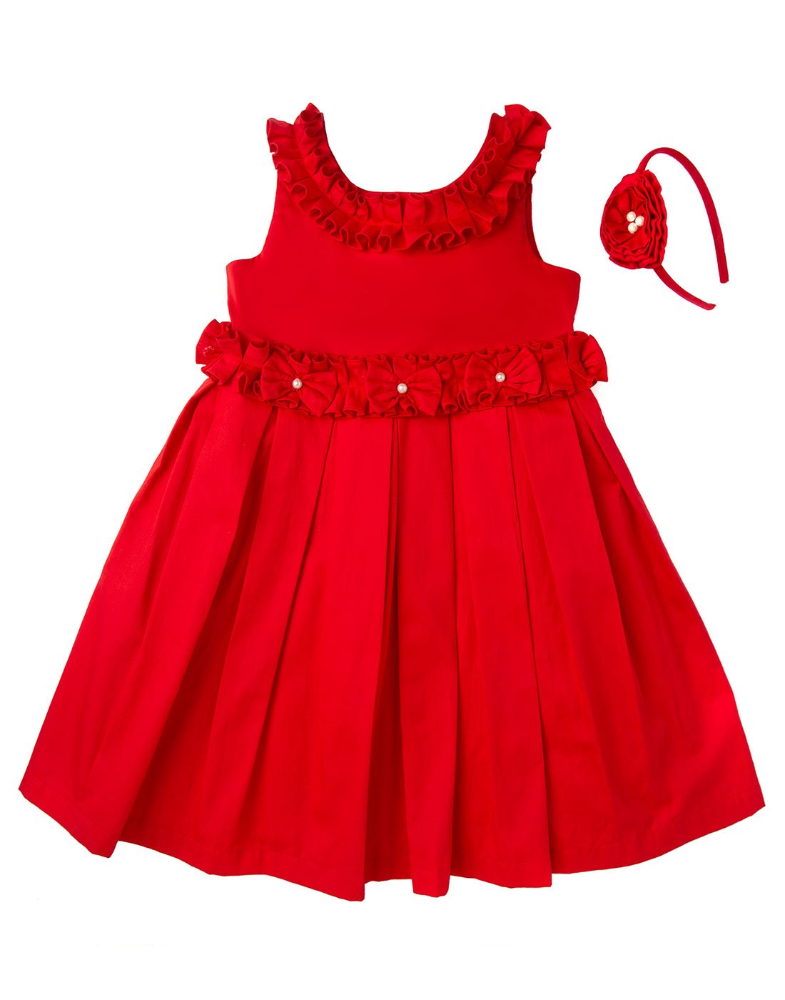 Red Ruffle Dress