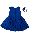 Royal Blue Rosset Dress