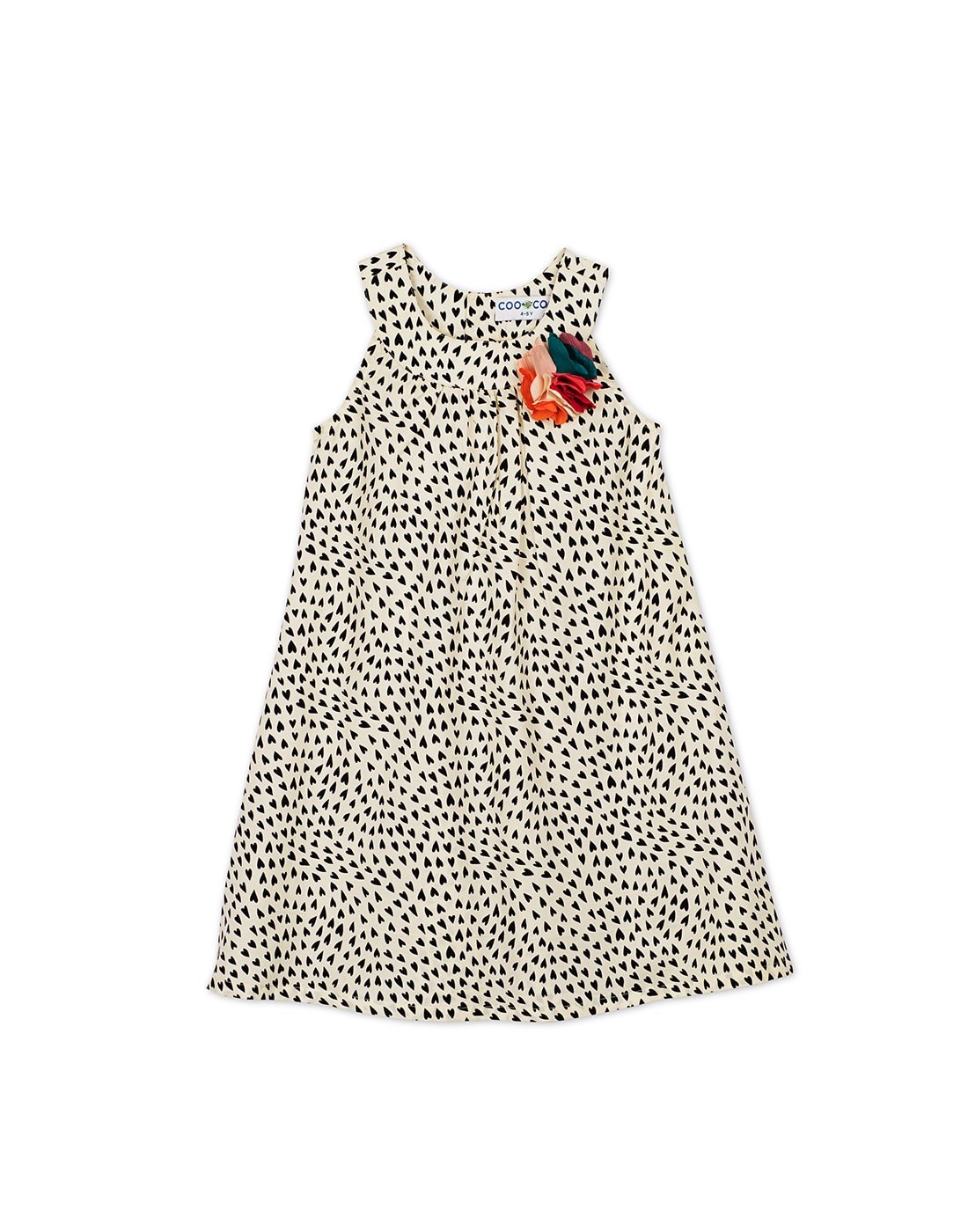 The Alekha B/W Heart Dress