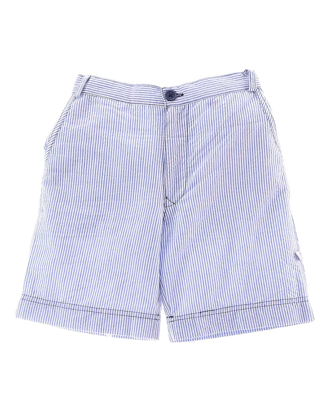 The Sumer - Boys Blue & White Seersucker Shorts