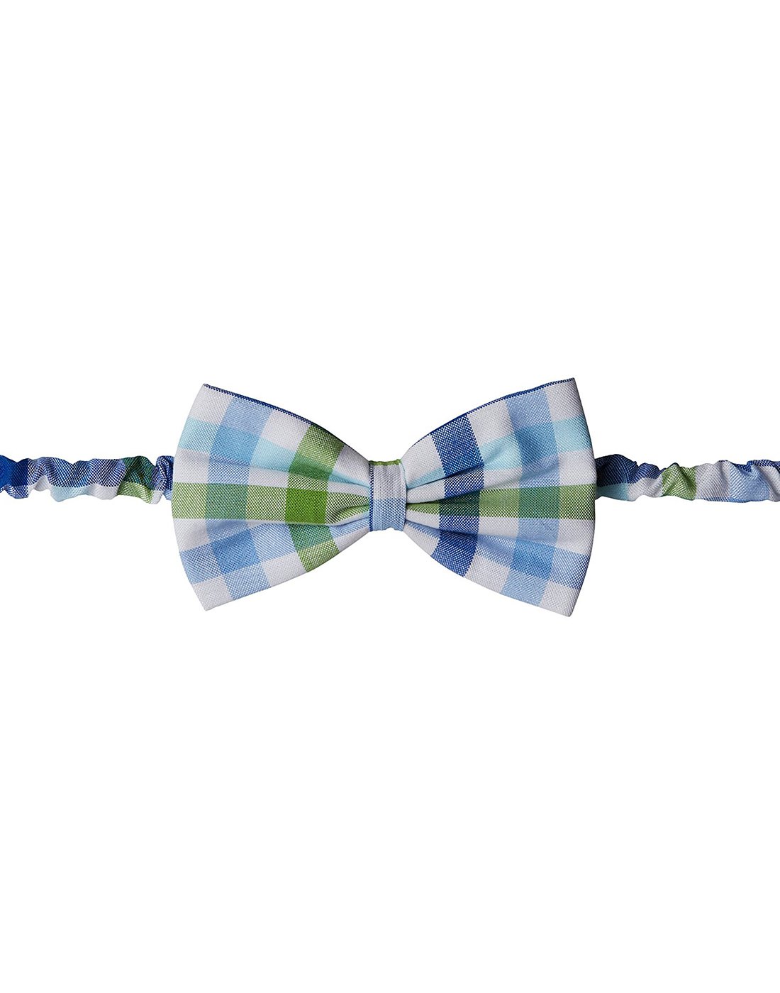 Green Blue Checks Bow Tie