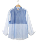 Cotton Satin Panel Shirt